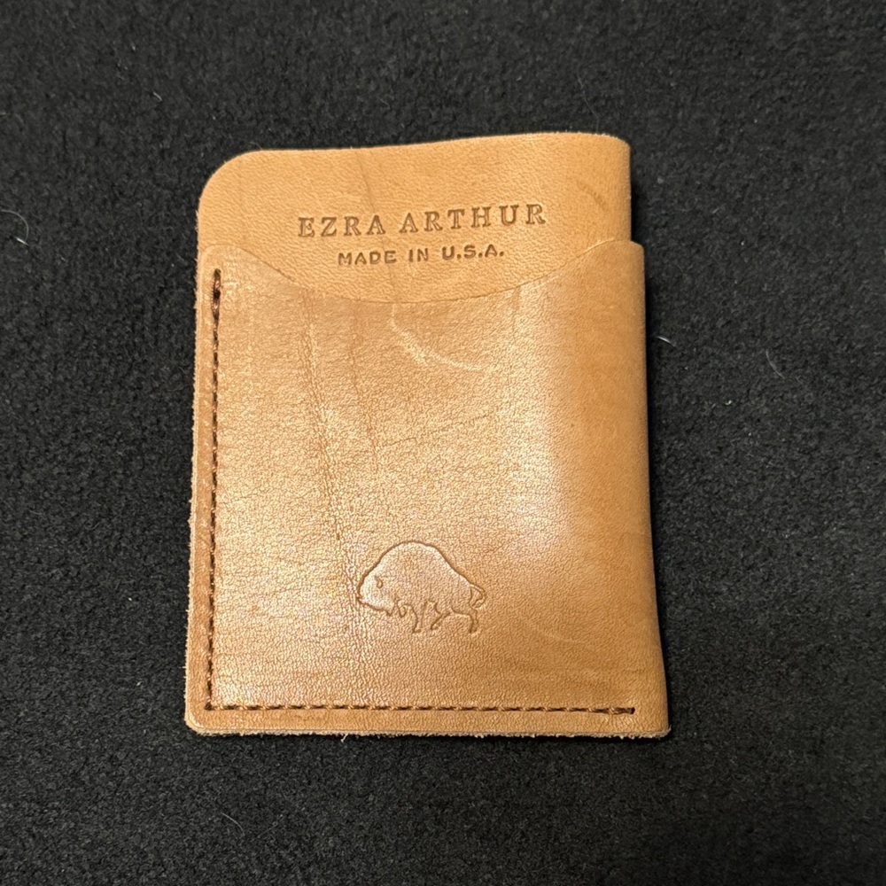 Tan Leather Card Wallet Ezra Arthur